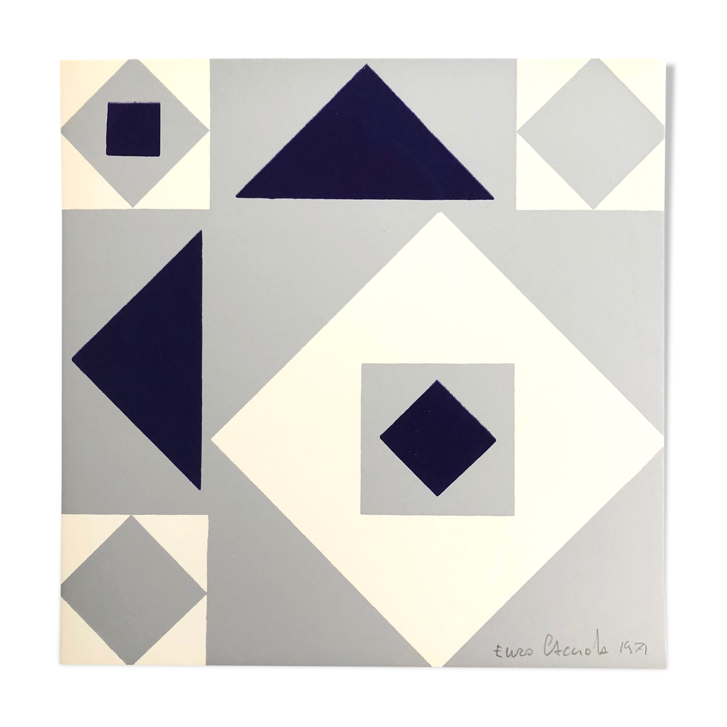 Enzo Cacciola: Untitled Serigraph from La Lune en Rodage