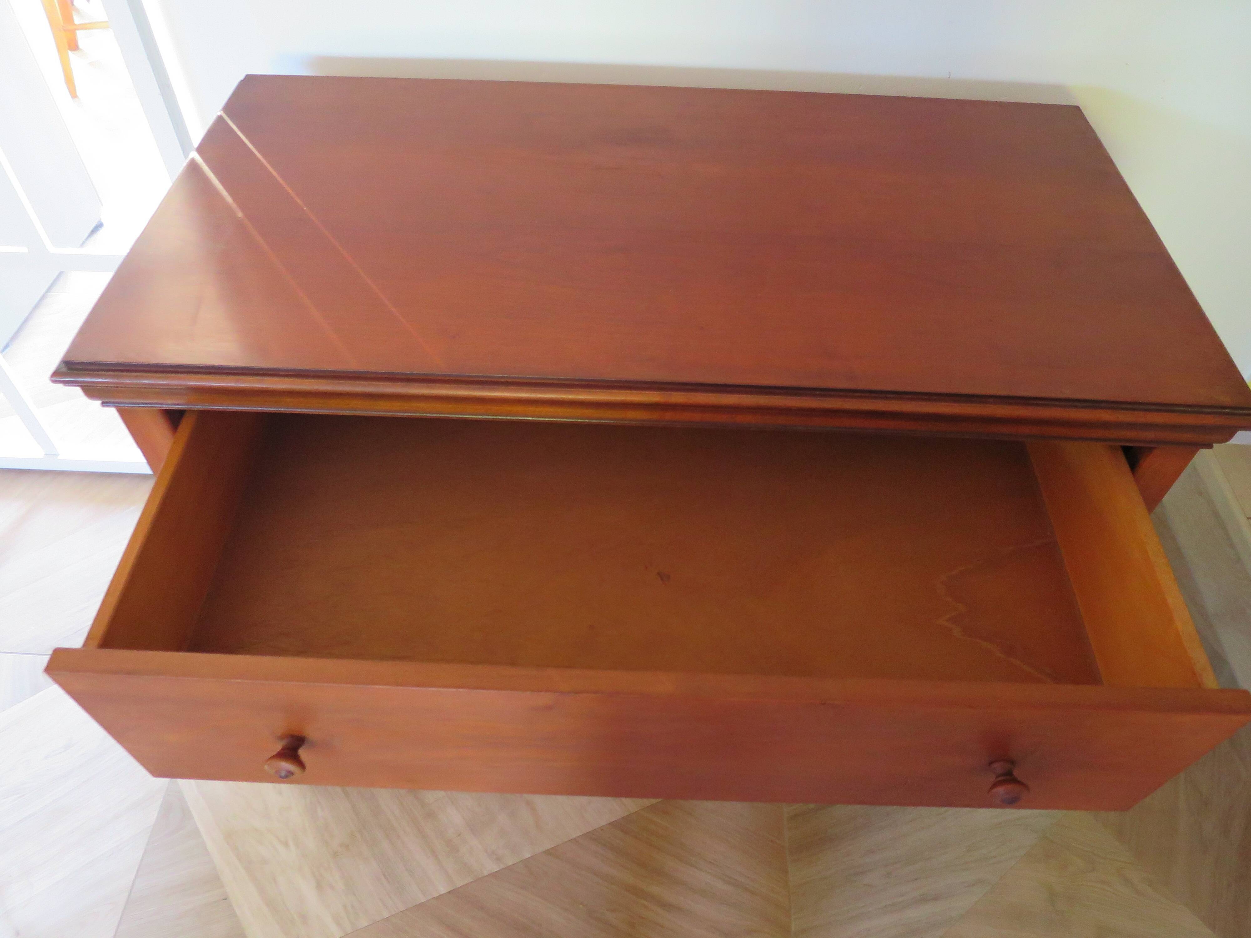 Elegant cherry wood chest of drawers – 3 drawers – 80s