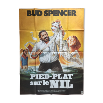 Affiche cinéma "Pied plat sur le Nil" Bud Spencer, Egypte 120x160cm