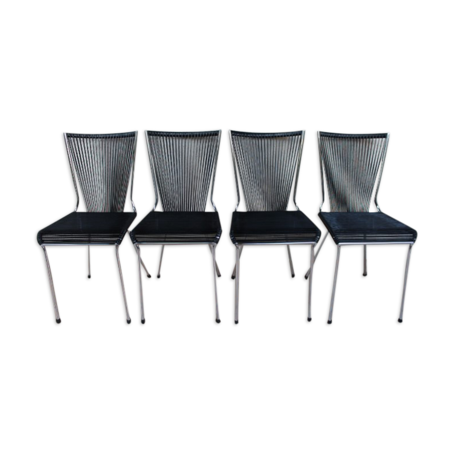 4 scoubidou chairs 60s