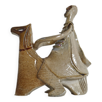 Vintage sandstone rider, 1970