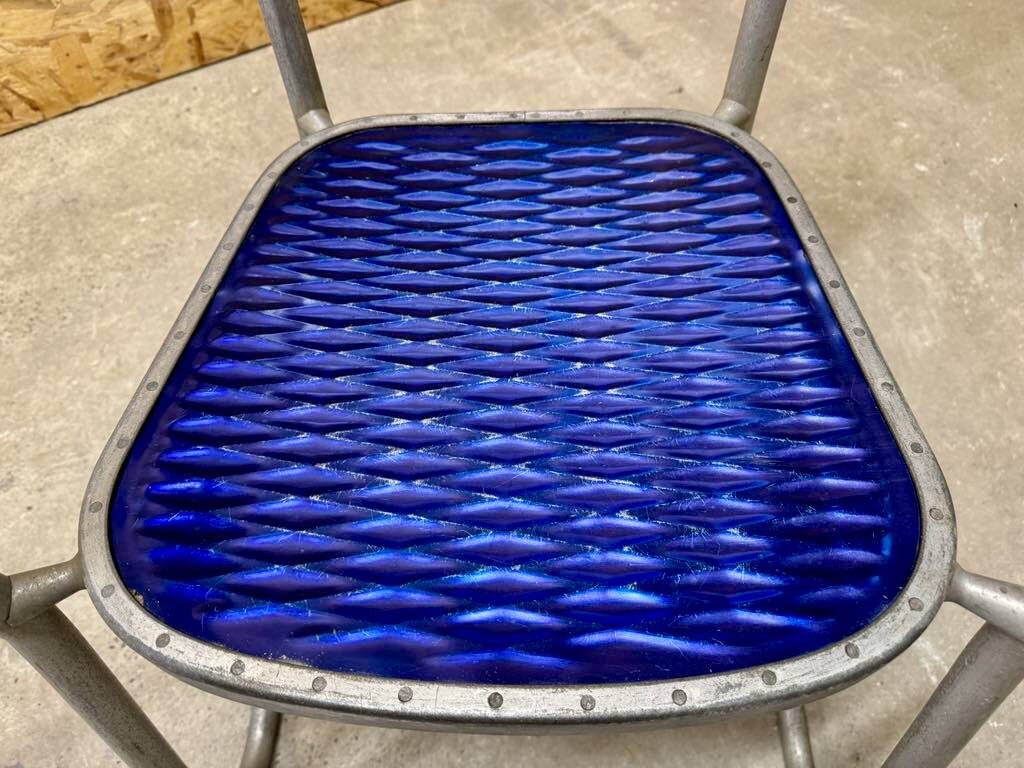 Set of 4 Gaston Viort armchair chairs