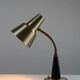 Table / Desk Lamp Model 600/5 by Gemi — Swedish Modernism in Black & Brass, 1960s