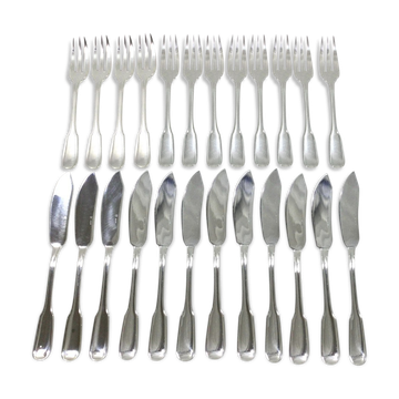 12 couverts à poisson, boulenger