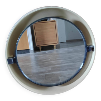 Allibert A41 vintage bathroom mirror backlit space age 1970
