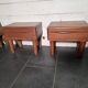 Pair of Scandinavian teak bedside tables from the 1960s.