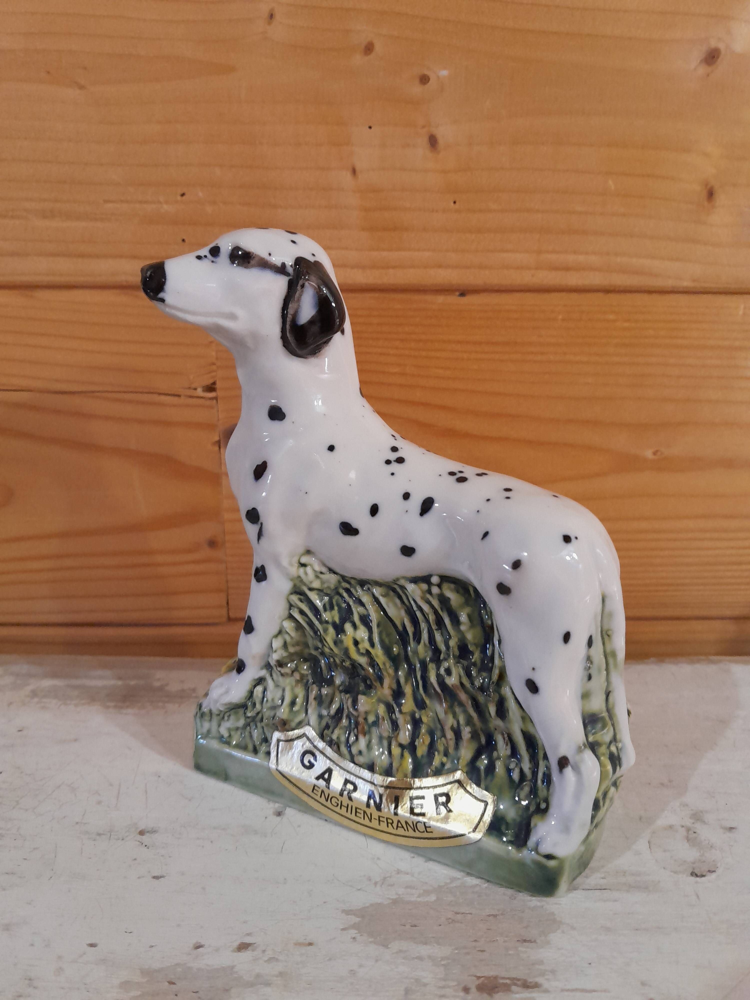 Old Garnier Liqueur Bottle - Dalmatian Dog (1972) - Vintage