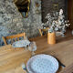 Old solid wood table