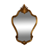Old Italian mirror in gilded wood 44x70cm