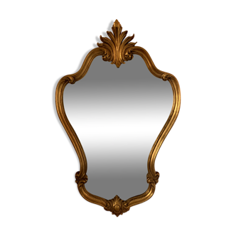 Old Italian mirror in gilded wood 44x70cm