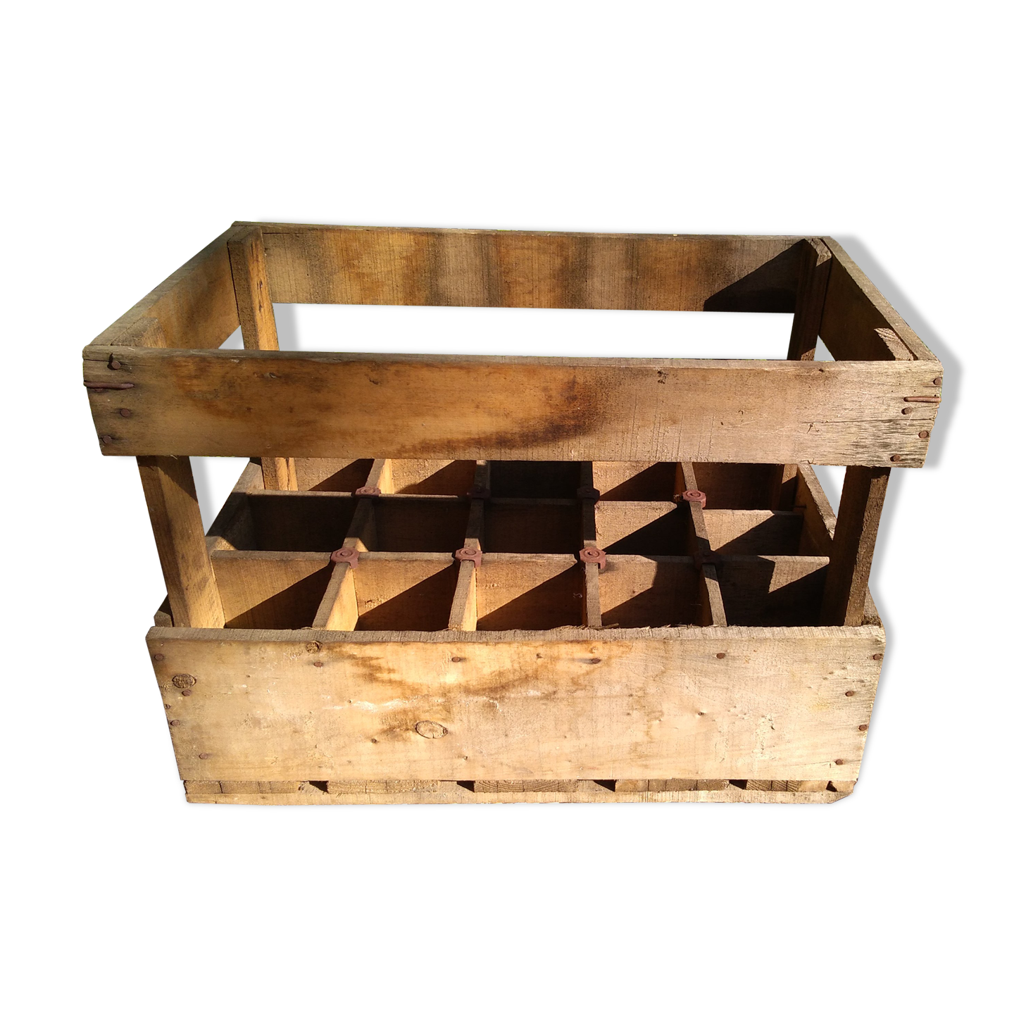 Wooden bottle locker