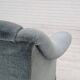 1960s, Danish 3 seater sofa, light blue velour, original good condition.