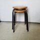 Pair of stackable vintage stocking stools - 50s