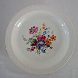 Serving dishes with floral decoration, vintage Luneville FG