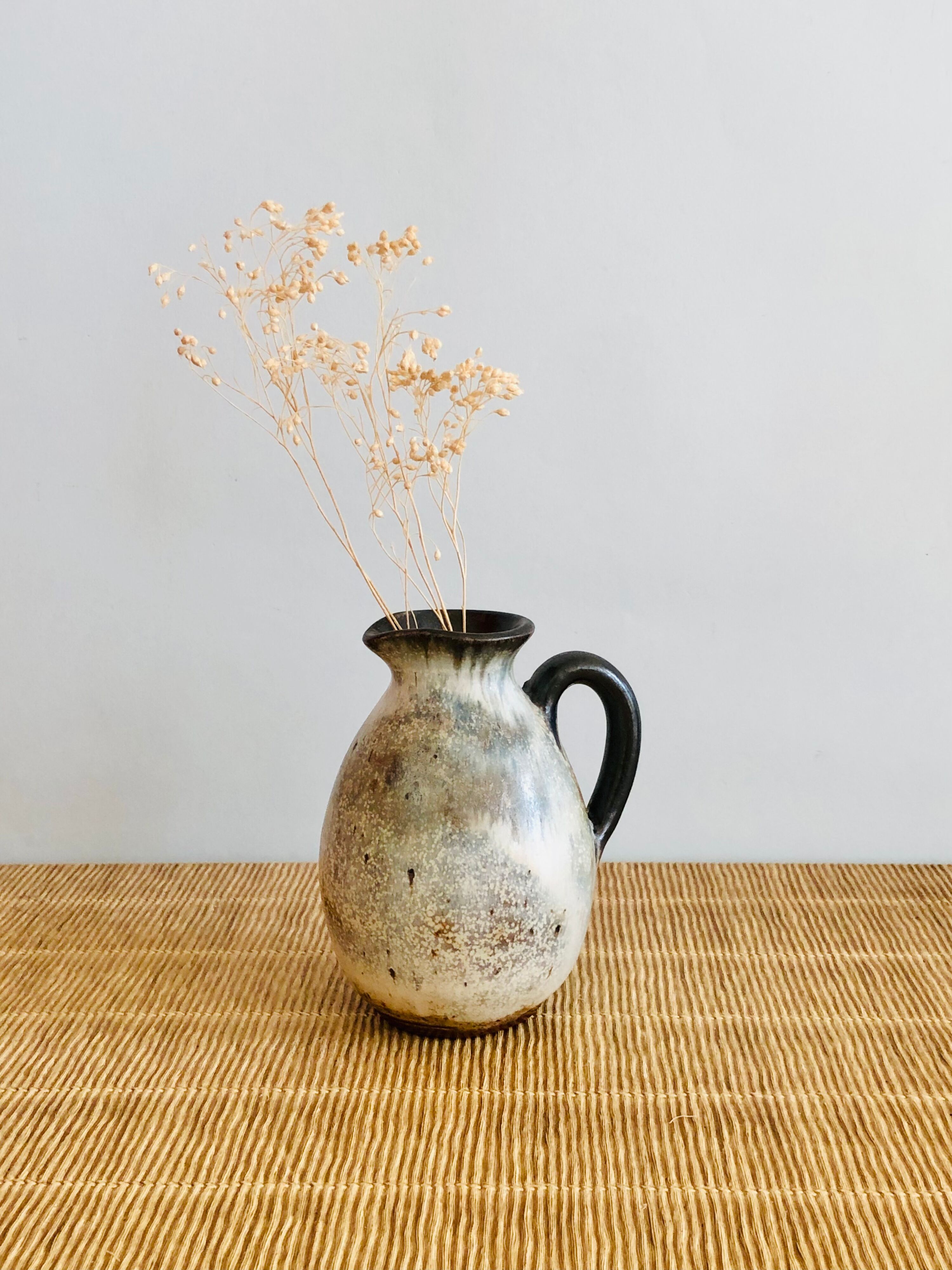 Ceramic soliflore vase by Willy Biron, Belgium 1950