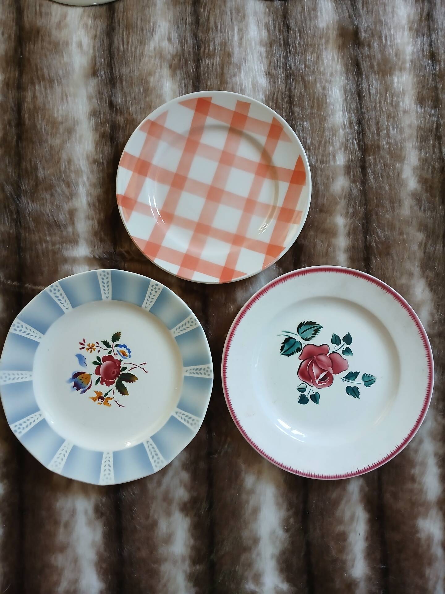 12 mismatched vintage dessert plates