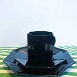 Complete set of cups, saucers and dessert plates - Octime Arcoroc Collection - Made in France