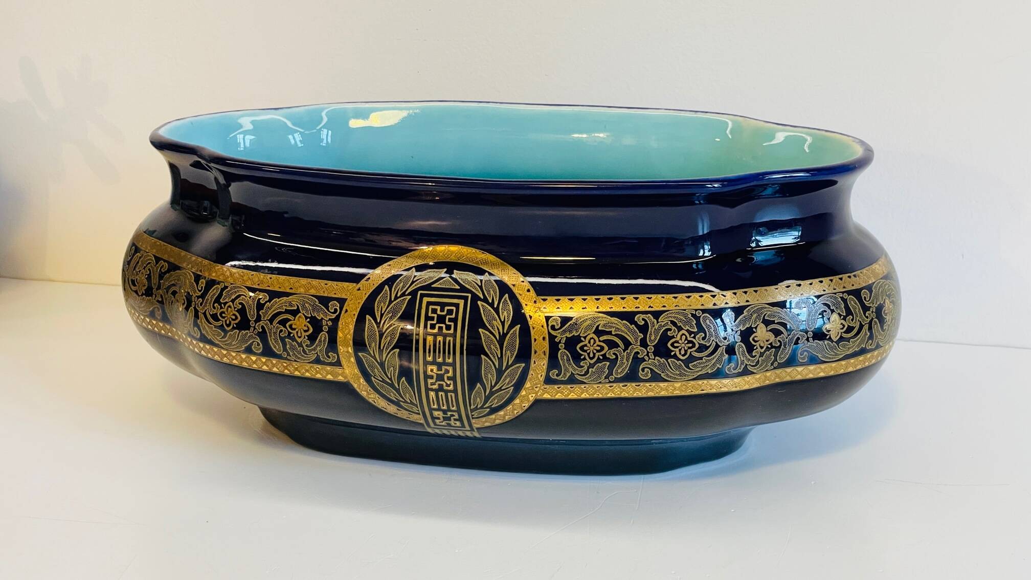 CACHE POT Ceramic SARREGUEMINES France