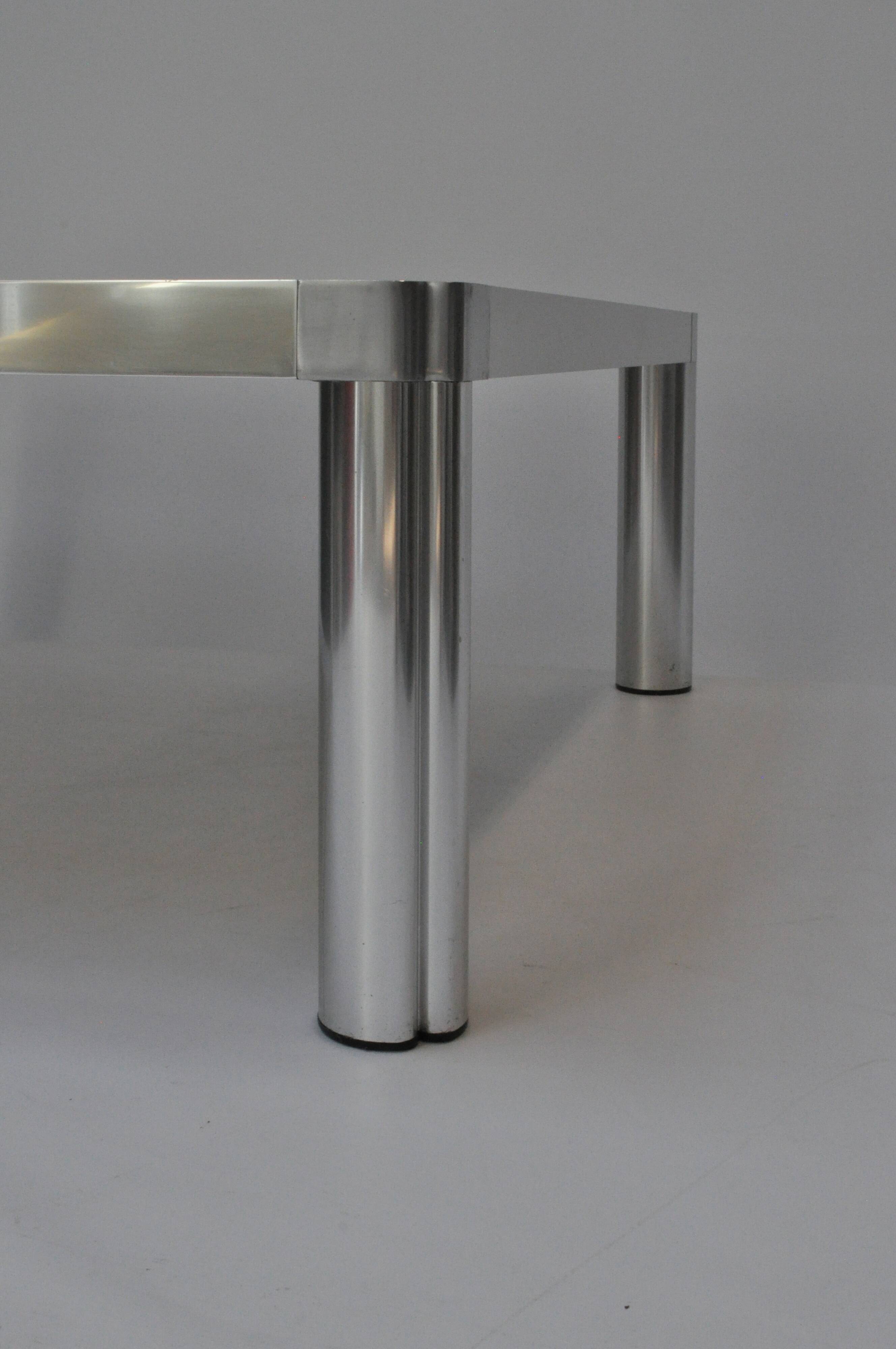 Table basse Artifort T100 par Kho Liang Ie – Verre fumé original – Années 1970