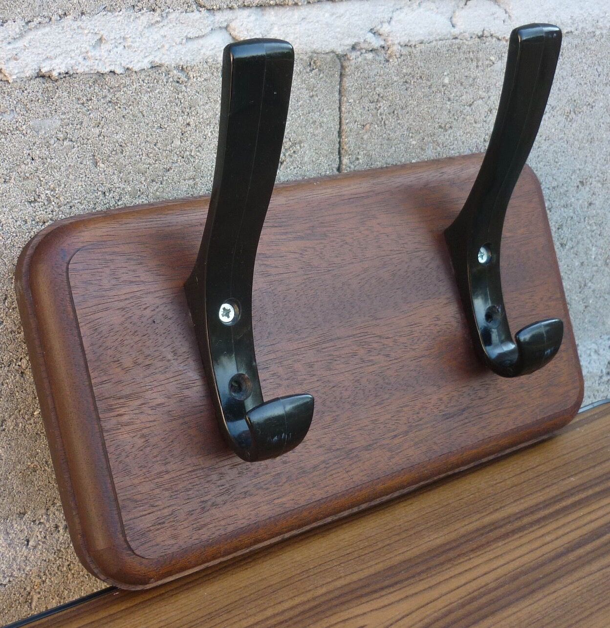 Wooden and Bakelite coat holder