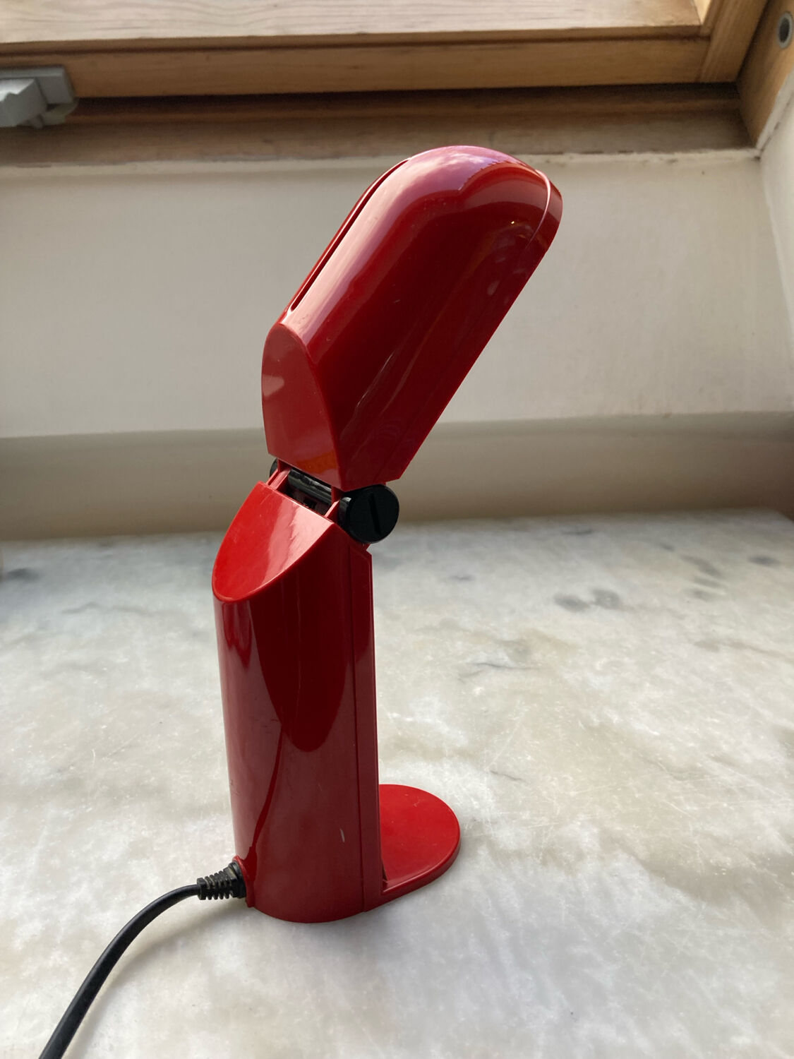 Tronconi red folding desk lamp vintage 70s