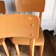 Lot de 4 chaises bistrot en bois peint