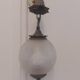 Lots of 1950s copper/ brass suspensions and wall lights with shades.