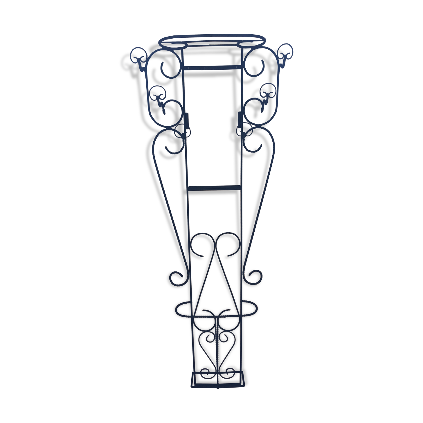 Black wrought iron coat racks