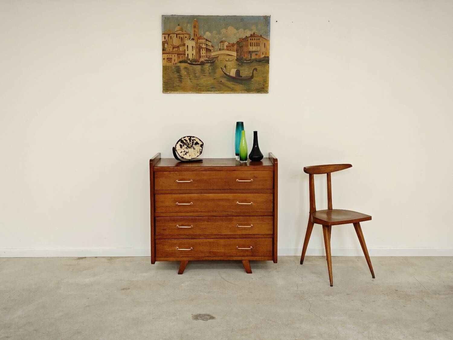 Commode vintage 4 tiroirs 1960
