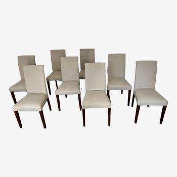 Set of 8 Calligaris chairs