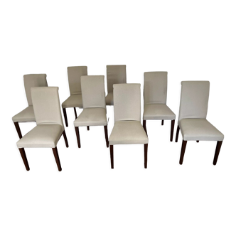 Set of 8 Calligaris chairs