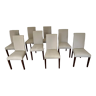Set of 8 Calligaris chairs