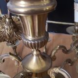 Monumental bronze chandelier