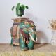 Side table - plant stand - Vintage ceramic elephant stool