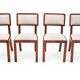 Art Deco dining set, table et 4 chairs, Poland, 1940s
