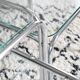 3 metal and glass nesting tables