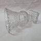 Bohemian piedouche crystal vase