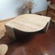 Table basse travertin vintage