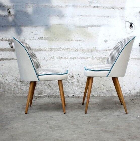 Chair vintage grey chicken foot