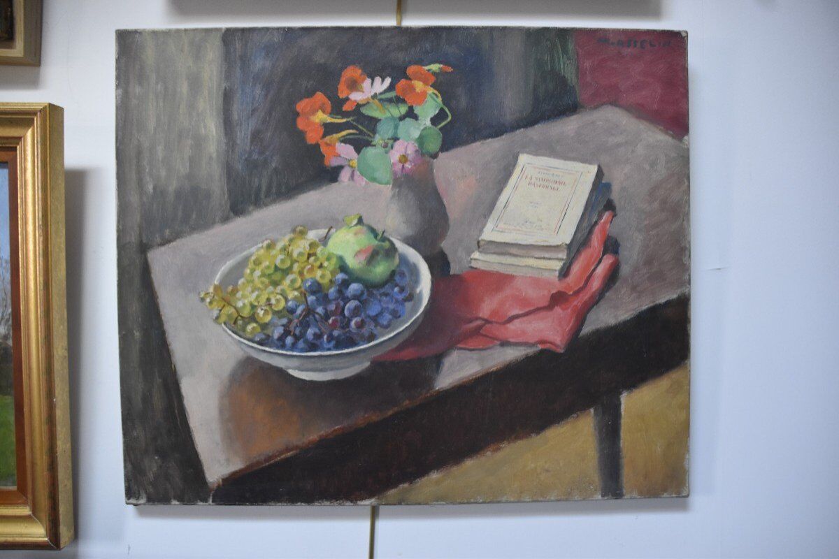 Maurice Asselin (1882-1947) Still Life with Pastoral Symphony, Oil on Canvas Signed
