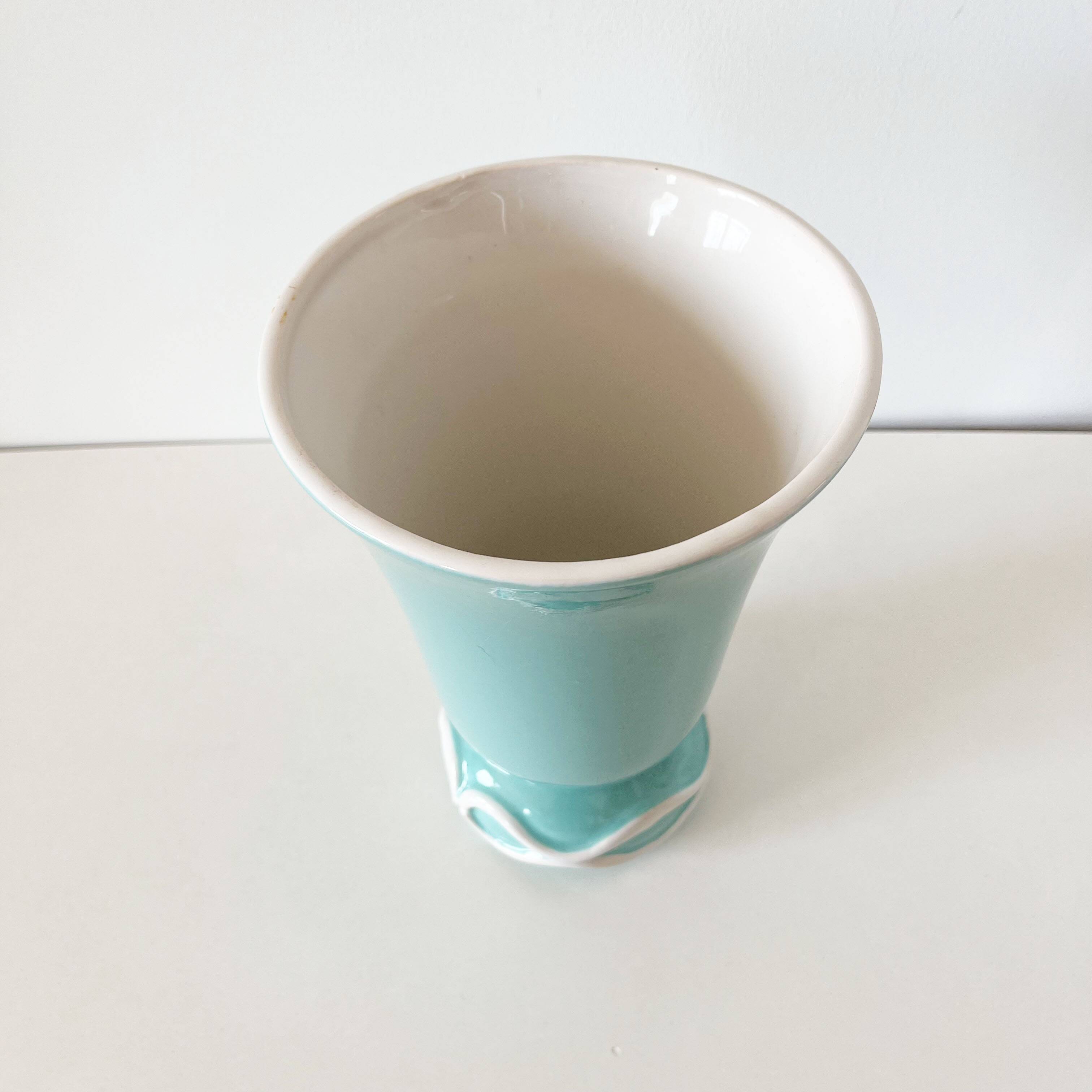 Saint Clement Art Deco Ceramic Vase 1940