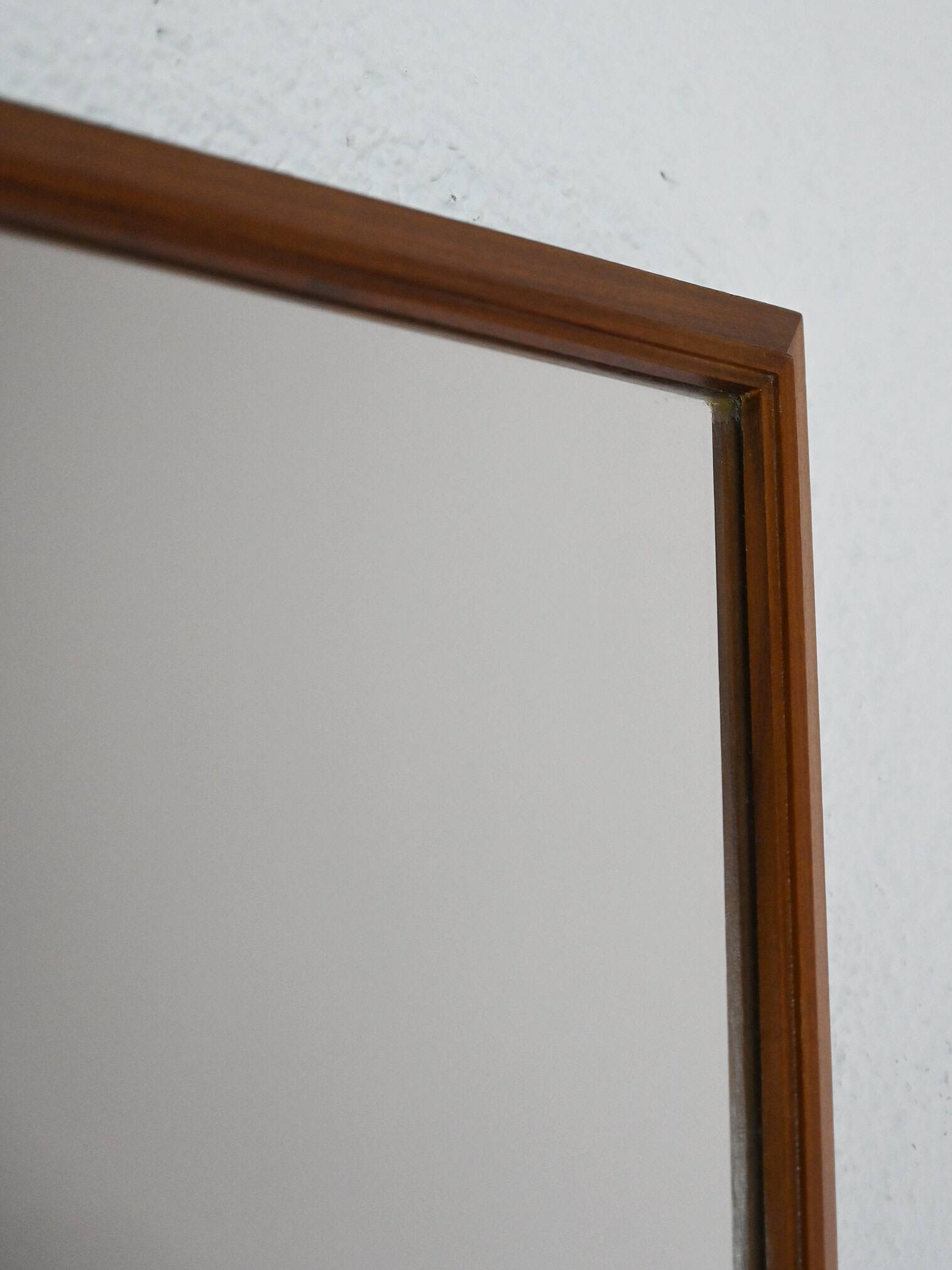 Miroir rectangulaire vintage en chêne