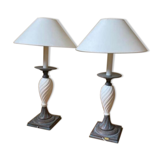 Set of 2 bedside lamps