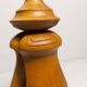 Original table lamp made of solid wood, handcrafted in the 1960s.