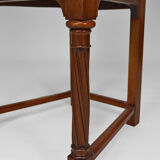 Pair of neo-Gothic chairs in Carved Walnut circa 1890
