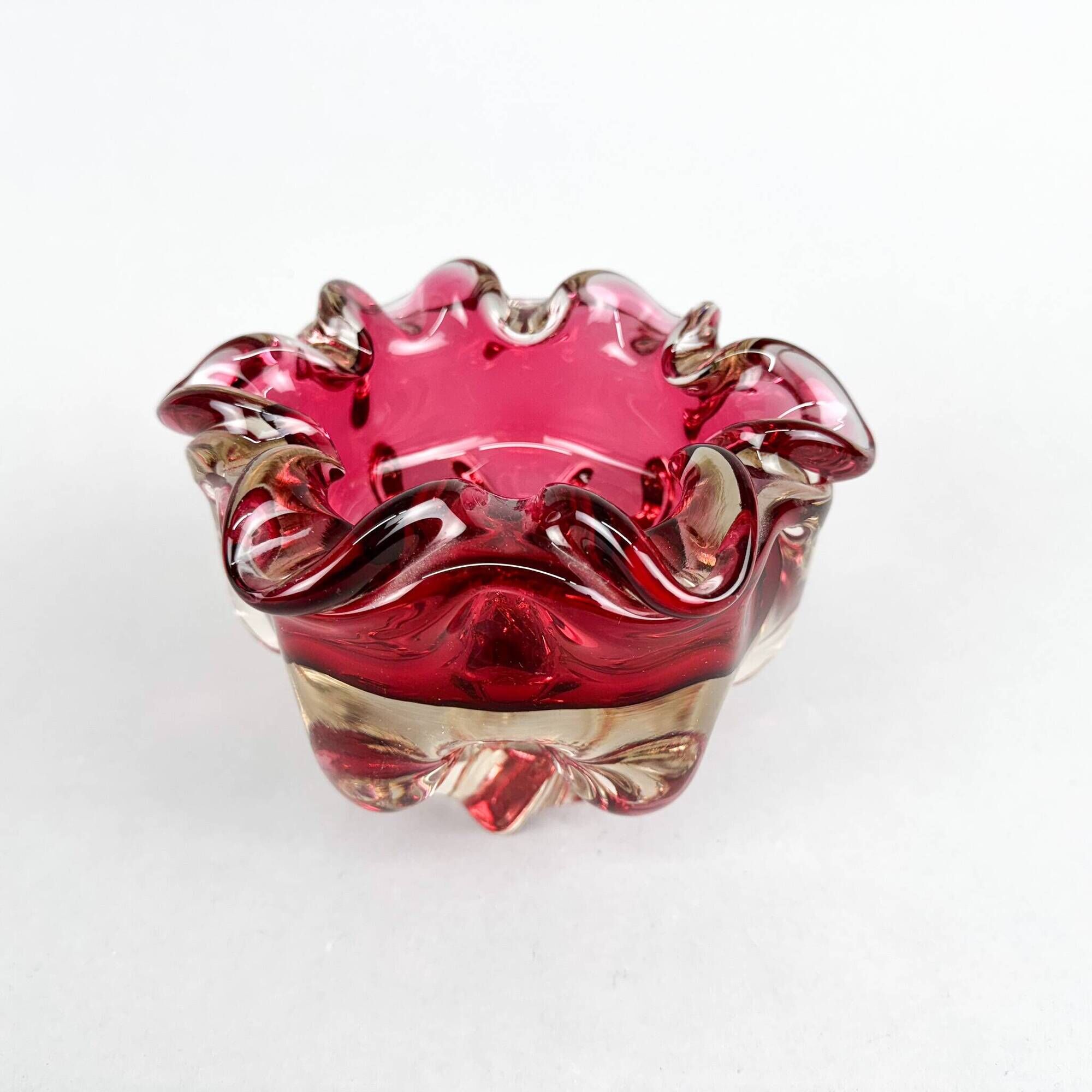 Art Glass Bowl by Josef Hospodka for Chribska Glassworks, 1960's