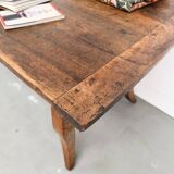 19th century walnut drapery table 2m1