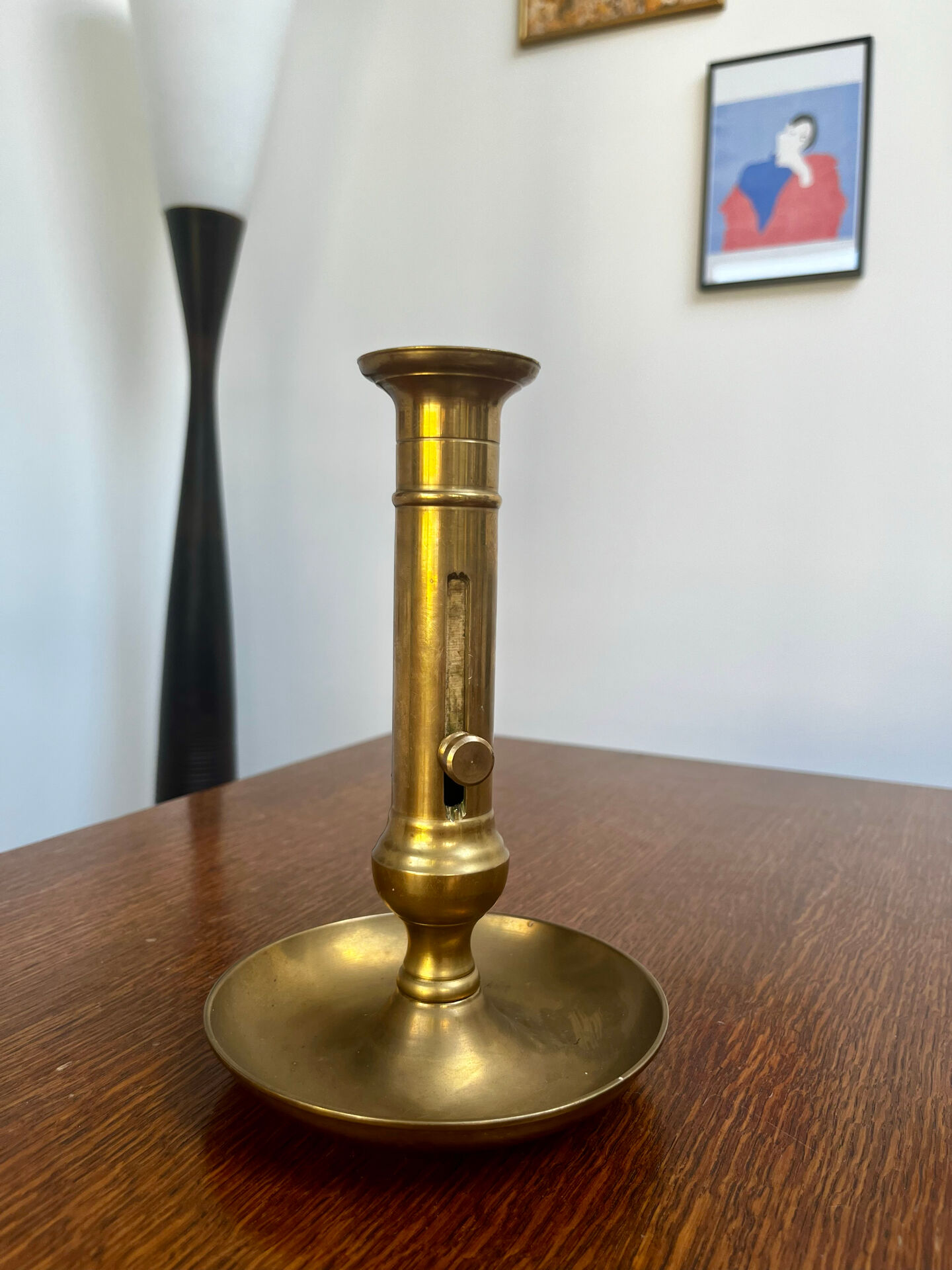 Set of 3 brass candle holders