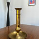 Set of 3 brass candle holders