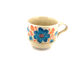 Tasses café cipa fleur bleue vintage